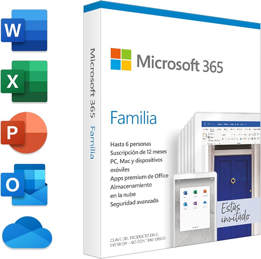 Panel Microsoft 365 Familia 12 Meses